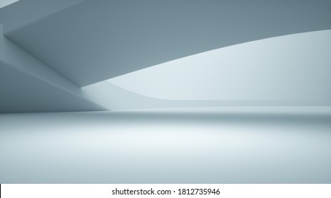 3D Rendering Abstract Showroom Background