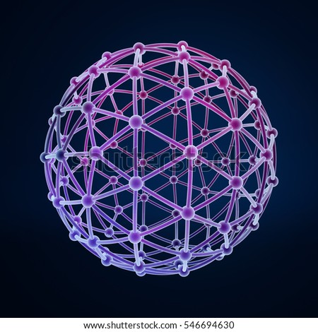 3d rendering of an abstract sphere