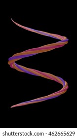 3d rendering abstract swirl 