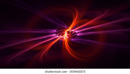 3D Rendering Abstract Technology Fractal Background