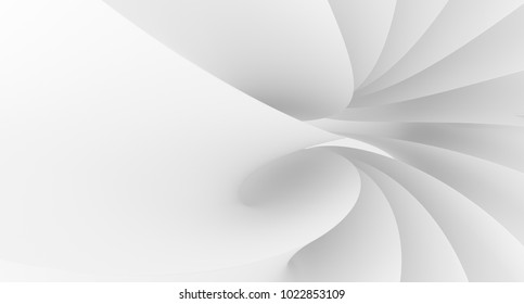 3D Rendering Of Abstract Twisted Lines Background