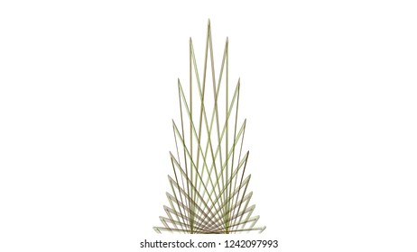 3D rendering of abstract Xmas tree