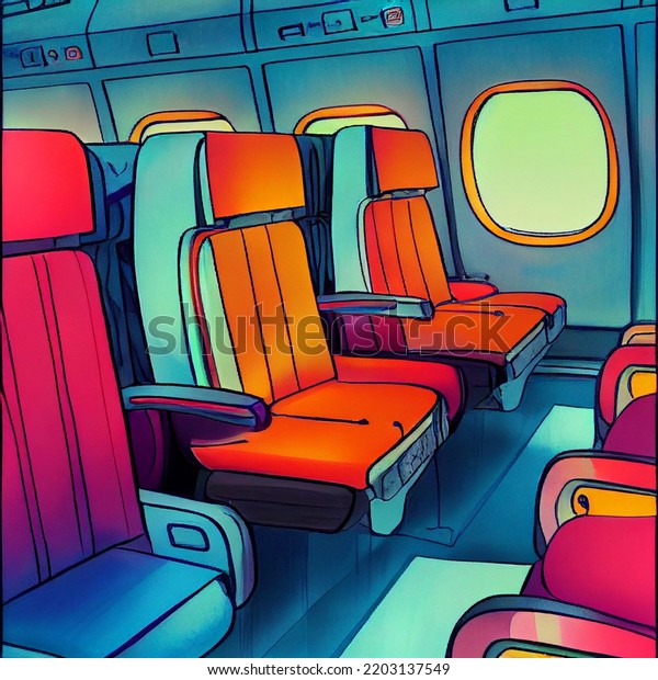 3d Rendering Airline Cabin Stock Illustration 2203137549 | Shutterstock