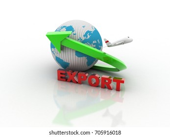 3D rendering Airliner export