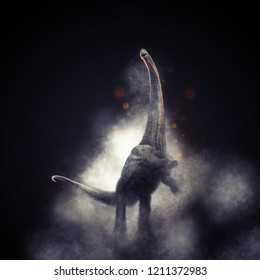 A 3D Rendering Of Alamosaurus.