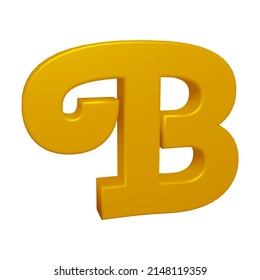 3d Rendering Alphabet Letter B Character Stock Illustration 2148119359 ...