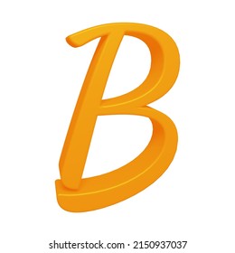 3d Rendering Alphabet Letter B Character Stock Illustration 2150937037 ...