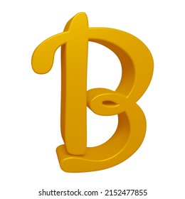 3d Rendering Alphabet Letter B Character Stock Illustration 2152477855 ...