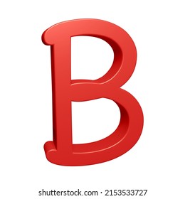 3d Rendering Alphabet Letter B Character Stock Illustration 2153533727 ...