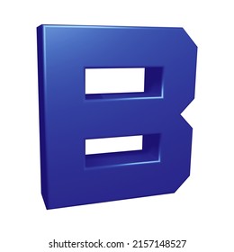 3d Rendering Alphabet Letter B Character Stock Illustration 2157148527 ...