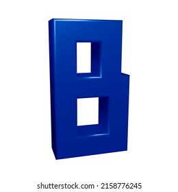 3d Rendering Alphabet Letter B Character Stock Illustration 2158776245 ...