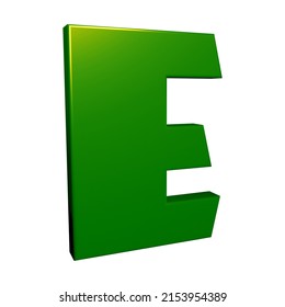 3d Rendering Alphabet Letter E Character Stock Illustration 2153954389 ...