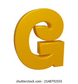 3d Rendering Alphabet Letter G Character Stock Illustration 2148792555 ...