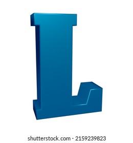 3d Rendering Alphabet Letter L Character Stock Illustration 2159239823 