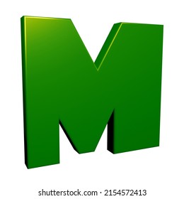 3d Rendering Alphabet Letter M Character Stock Illustration 2154572413 ...