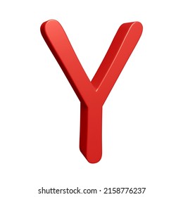 3d Rendering Alphabet Letter Y Character Stock Illustration 2158776237 ...