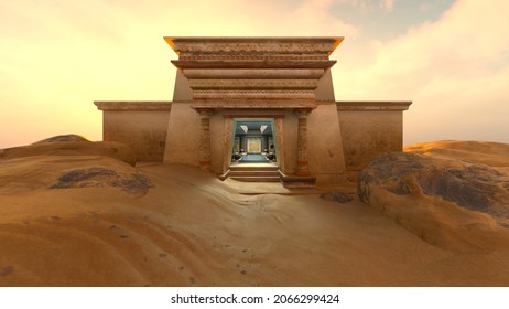 3D rendering of the ancient ruins　