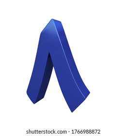 3d rendering of Arabic number Eight in blue color, high resolution image with isolated white background. this number usually use in Arab countries 