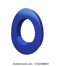 3d rendering of Arabic number Five in blue color, high resolution image with isolated white background. this number usually use in Arab countries 