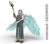 3D rendering of an archangel