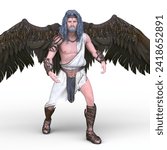 3D rendering of an archangel