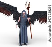 3D rendering of an archangel