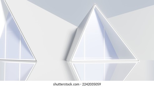 3d rendering architecture background building geometric shape