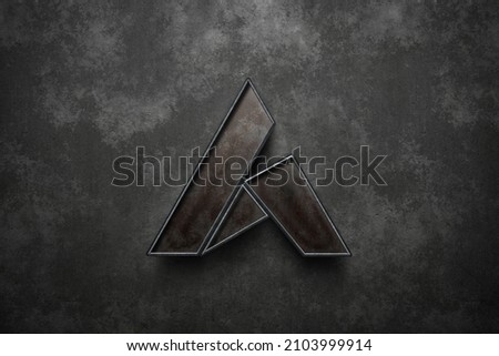 3D rendering ardor cryptocurrency coin on colorful background, cryptocurrency concept color art