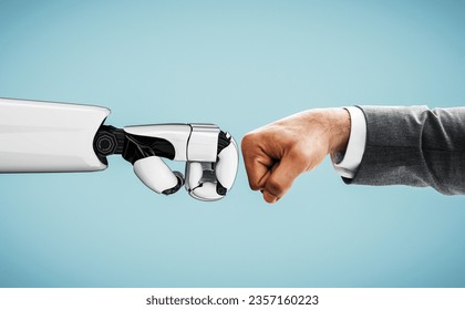 3D rendering artificial intelligence AI research of robot and cyborg development for future of people living. Digital data mining and machine learning technology design for computer brain.