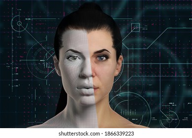 3d rendering of an avatar representing technology and artificial intelligence
