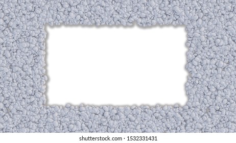 3d rendering of background and copy space on tile fllor with white color rock garden