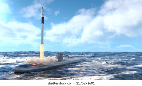 3D Rendering Of The Ballistic Missile Submarine