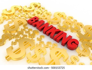 3d rendering of Banking concept