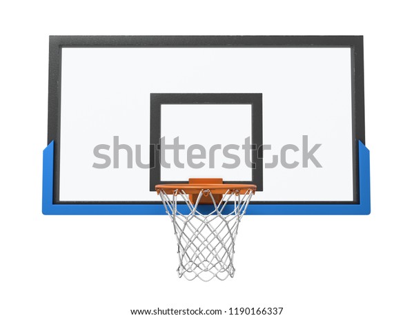 空のバスケットと透明な背景ボードを使用したバスケットボールの輪の3dレンダリング バスケットボールの装置 ストリートスポーツ 運動とゲーム のイラスト素材