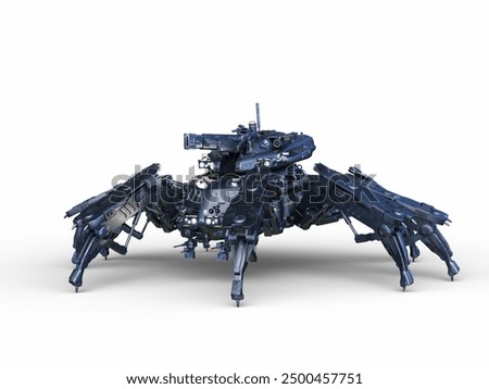 3D rendering of a battle robot