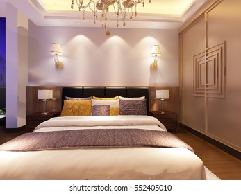 3d rendering bed room
