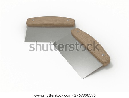 3D Rendering Bench Scraper Mockup