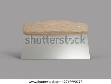 3D Rendering Bench Scraper Mockup