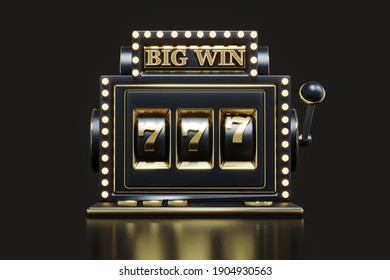 3d Rendering Big Slot Machine
