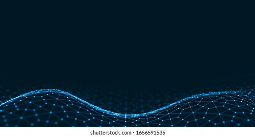 3D Rendering Biological Mutation, Corona Virus. Nano Technology. Computer Geometric Digital Connection Structure. Computer Brain Technology Background