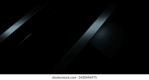 3d rendering of black abstract geometric background. Scene for advertising design, showroom, technology, future, modern, sport, game, metaverse, cosmetic, warehouse, garage. Sci Fi Illustration