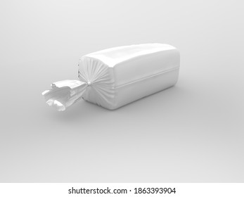 3D Rendering Blank Bread Mockup