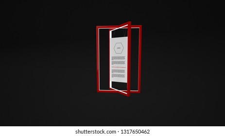 3d rendering blank mockup exhibition stand with clean background and light