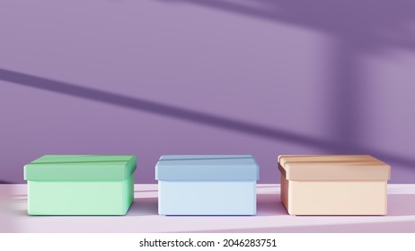 Representación 3D fondo producto