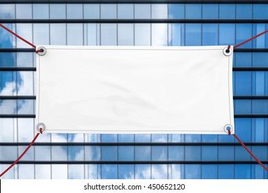 3d Rendering Blank Vinyl Banner