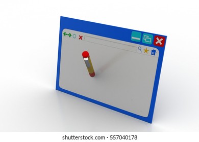 3D rendering of Blog writing concept