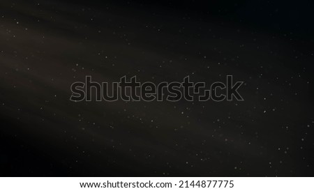3D rendering of bokeh dust floating through air and illuminated by god-rays
