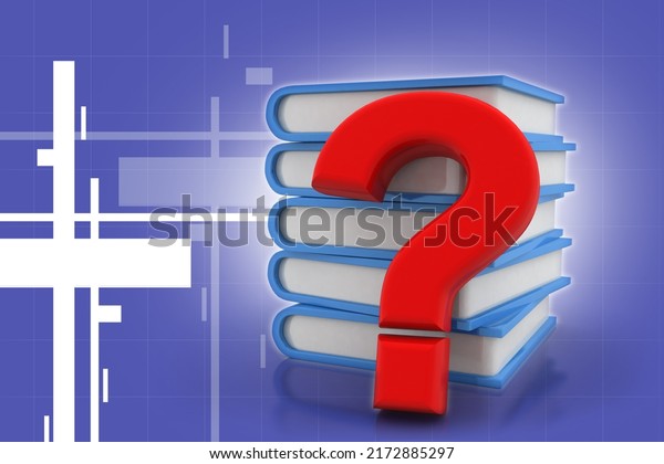 3d rendering
Books with Question mark
Symbol