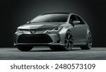 3D rendering of a brand-less generic concept car