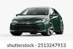 3D rendering of a brand-less generic concept car
